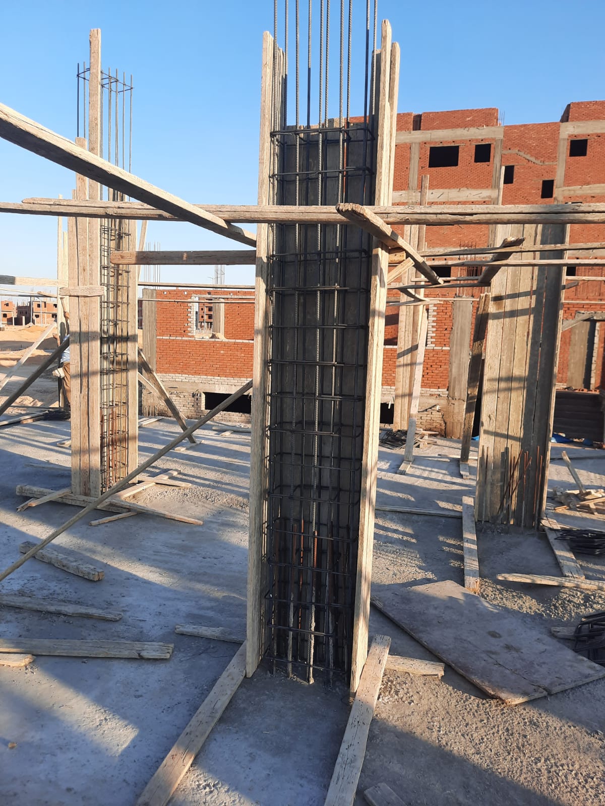 Construction stage Ground floor columns