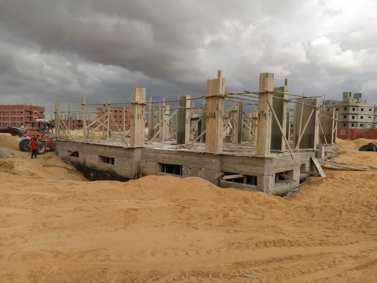 Construction stage Ground floor columns