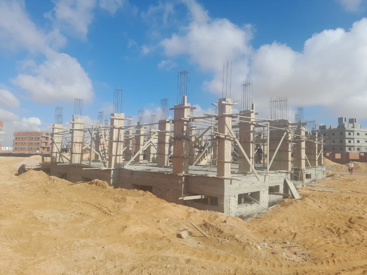 Construction stage Ground floor columns