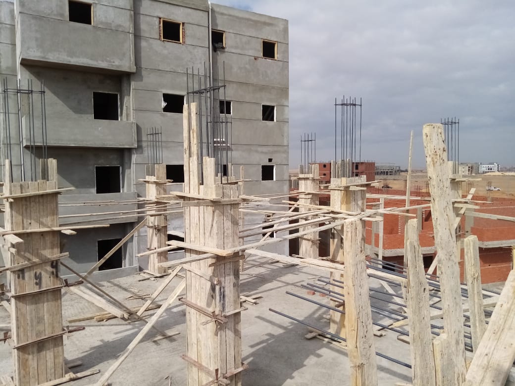 Construction stage Second floor columns