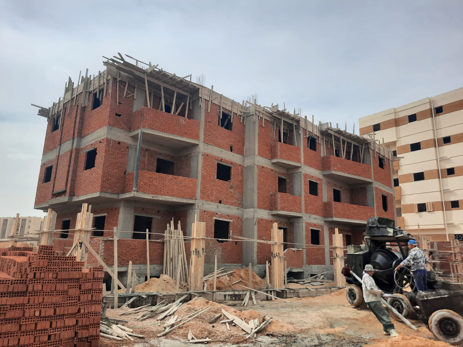 Construction stage Second floor slab
