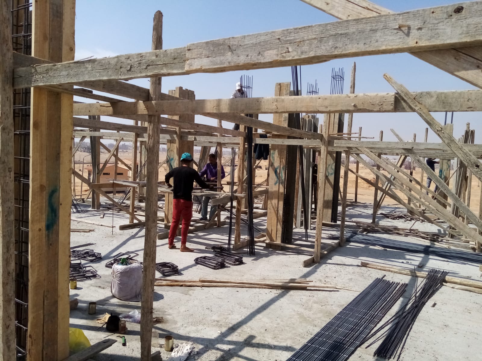 Construction stage Second floor slab