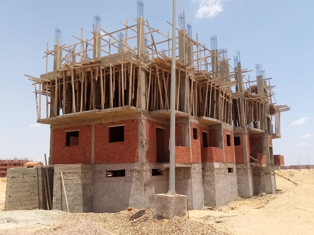 Construction stage Second floor columns