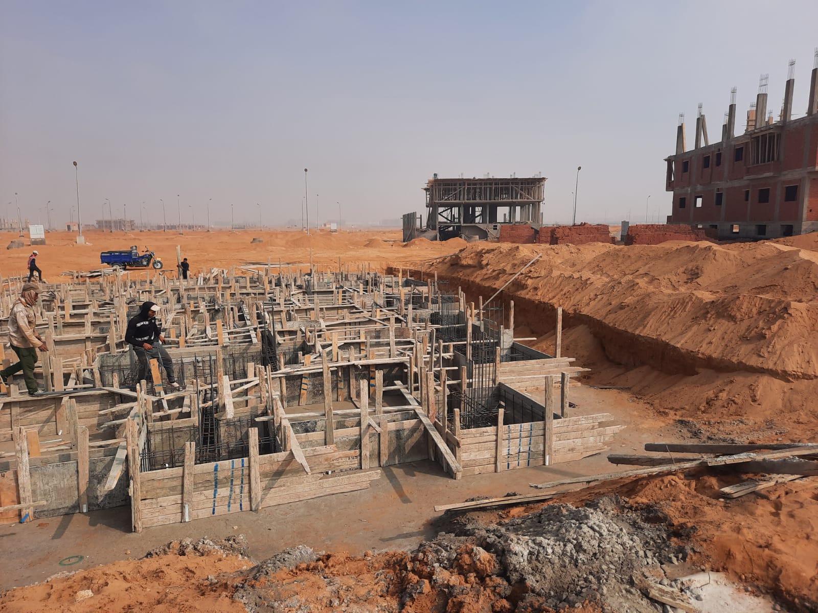 Construction stage Footings insulation