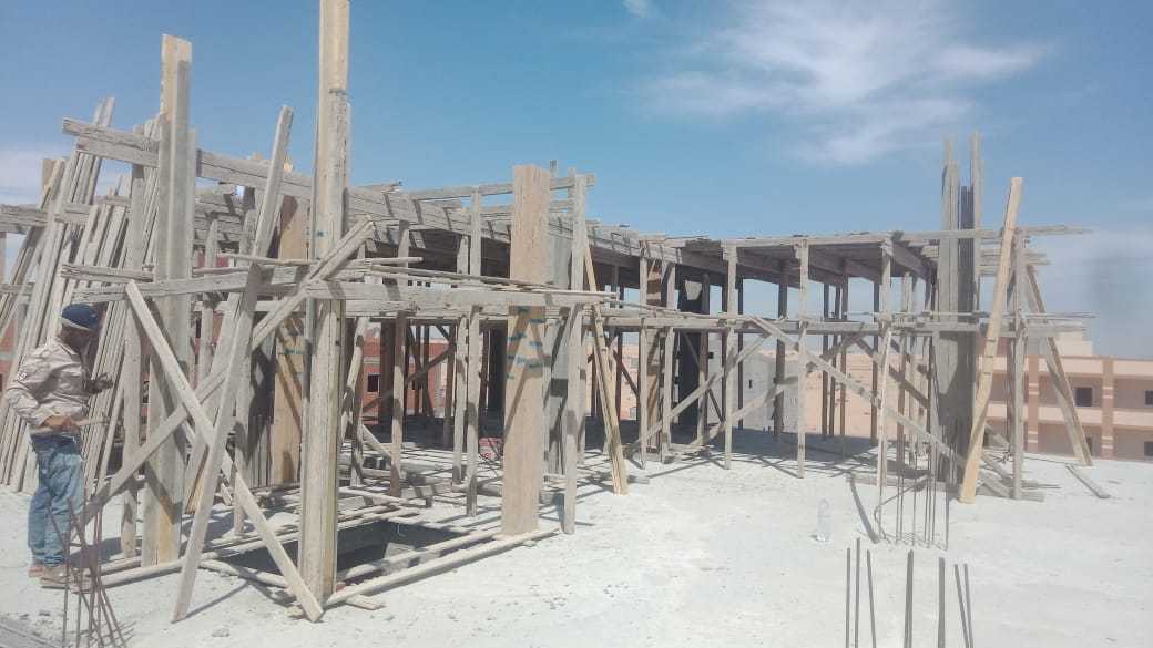 Construction stage Roof concrete works