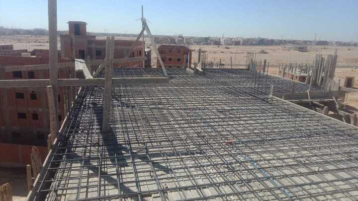 Construction stage Roof concrete works