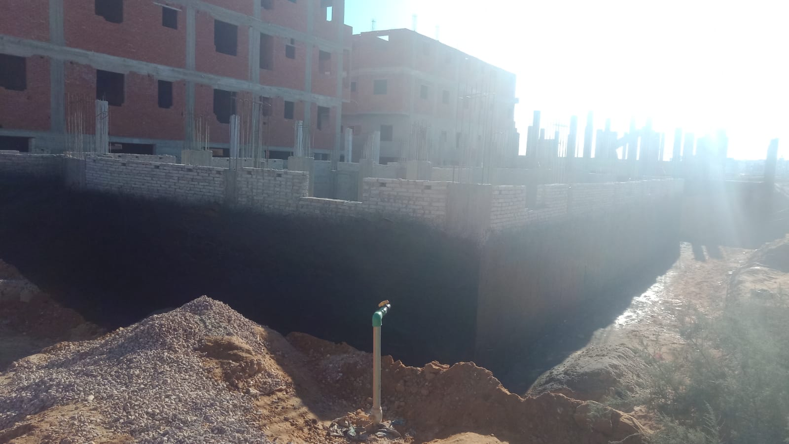 Construction stage Footings insulation