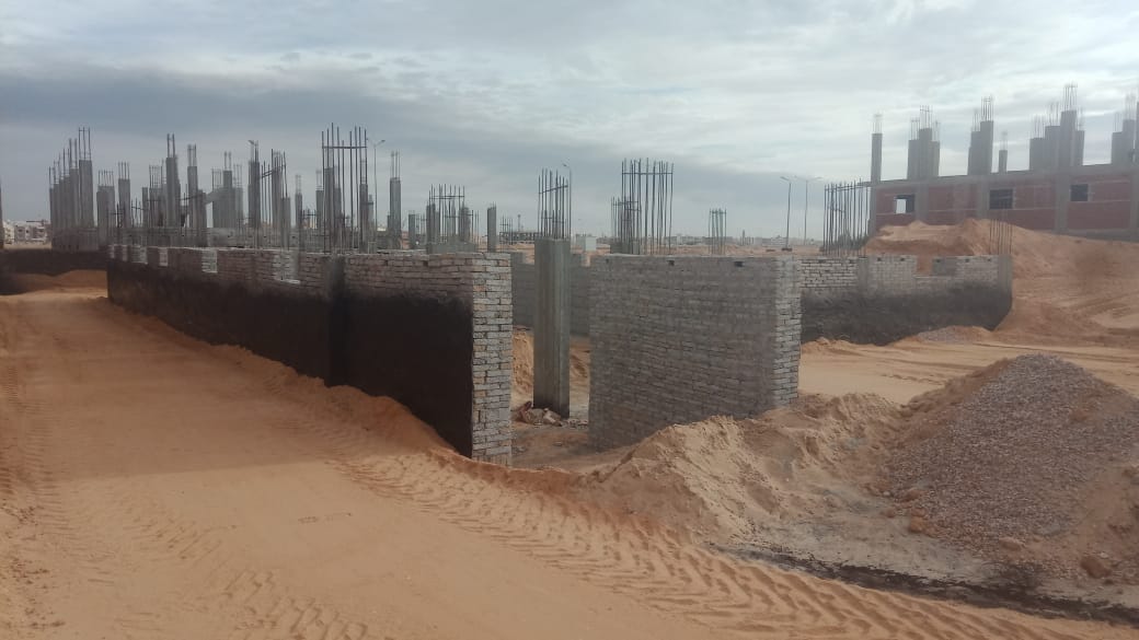 Construction stage Backfilling around foundations