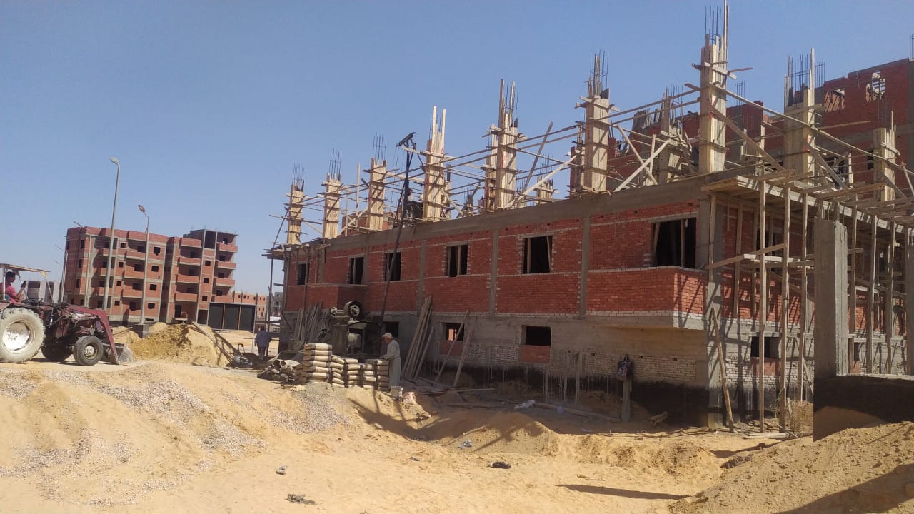 Construction stage Second floor columns