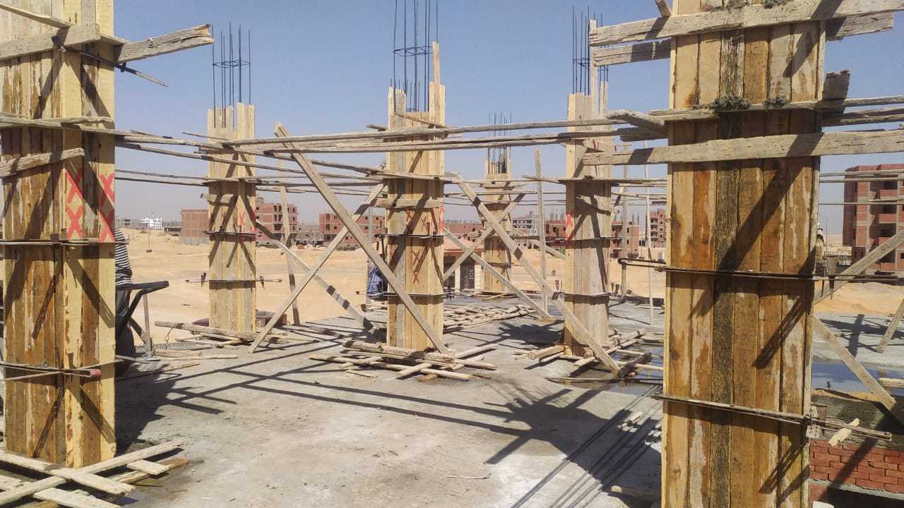 Construction stage Second floor columns
