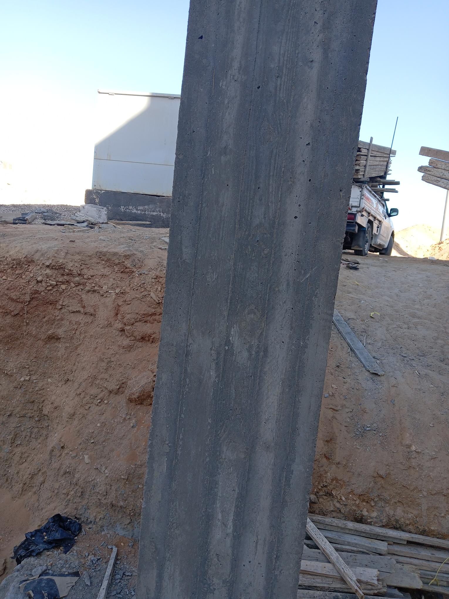 Construction stage Basement columns