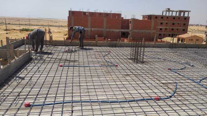 Construction stage First floor columns