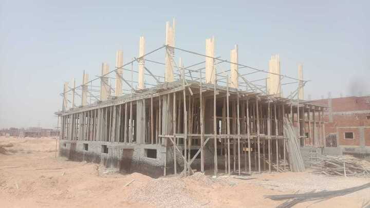 Construction stage Second floor columns