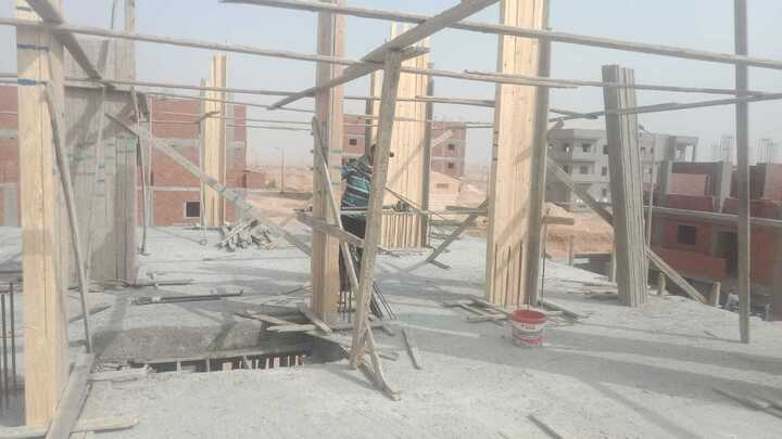 Construction stage Second floor columns