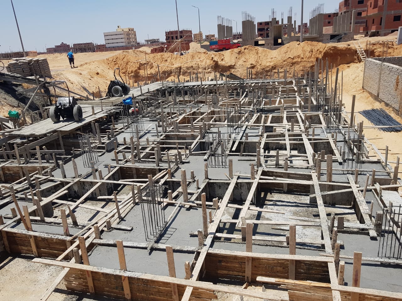 Construction stage Footings insulation