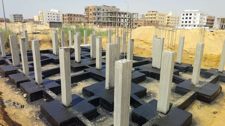 Construction stage Footings insulation