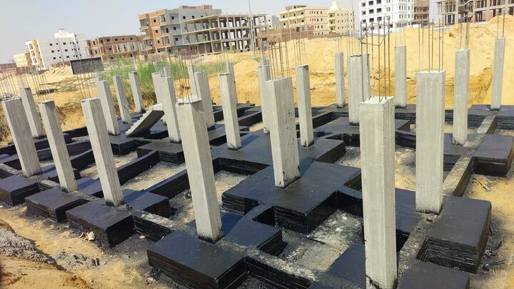 Construction stage Footings insulation