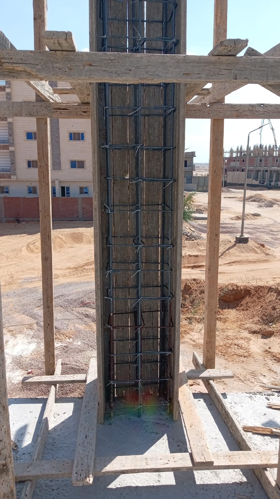 Construction stage Ground floor columns