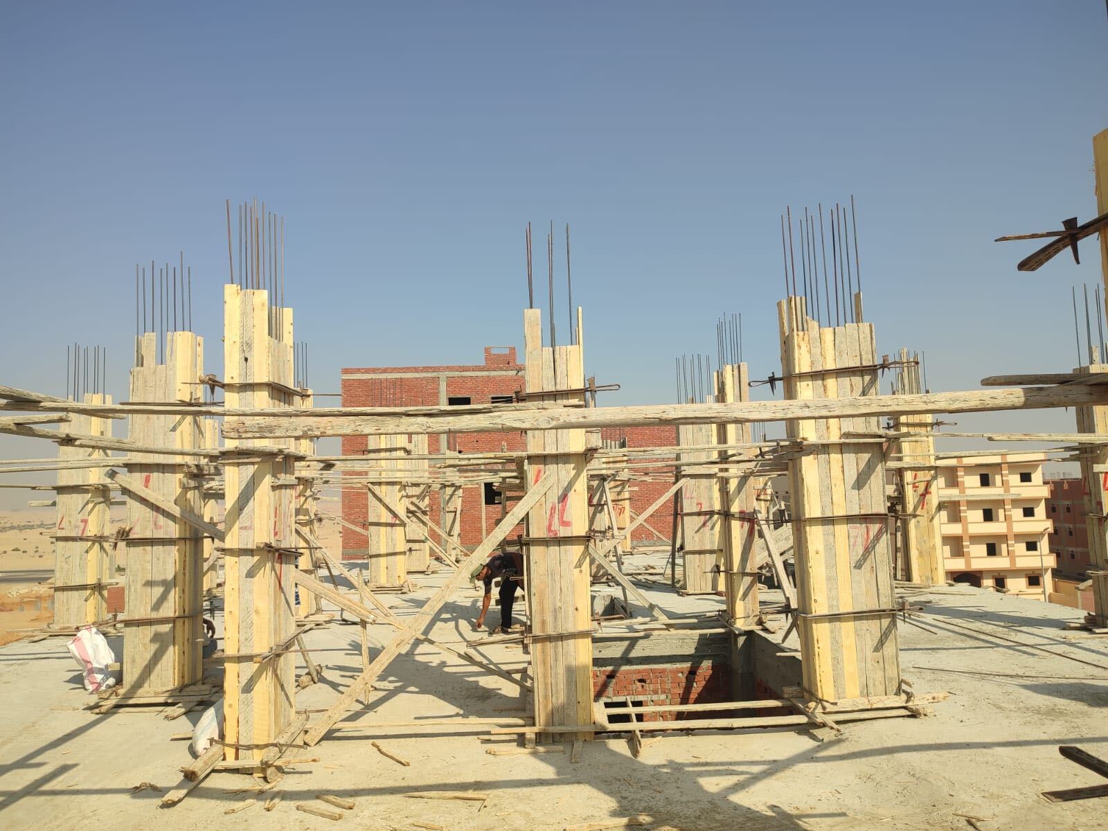 Construction stage Third floor columns