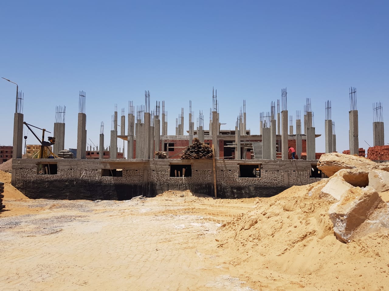 Construction stage Ground floor columns