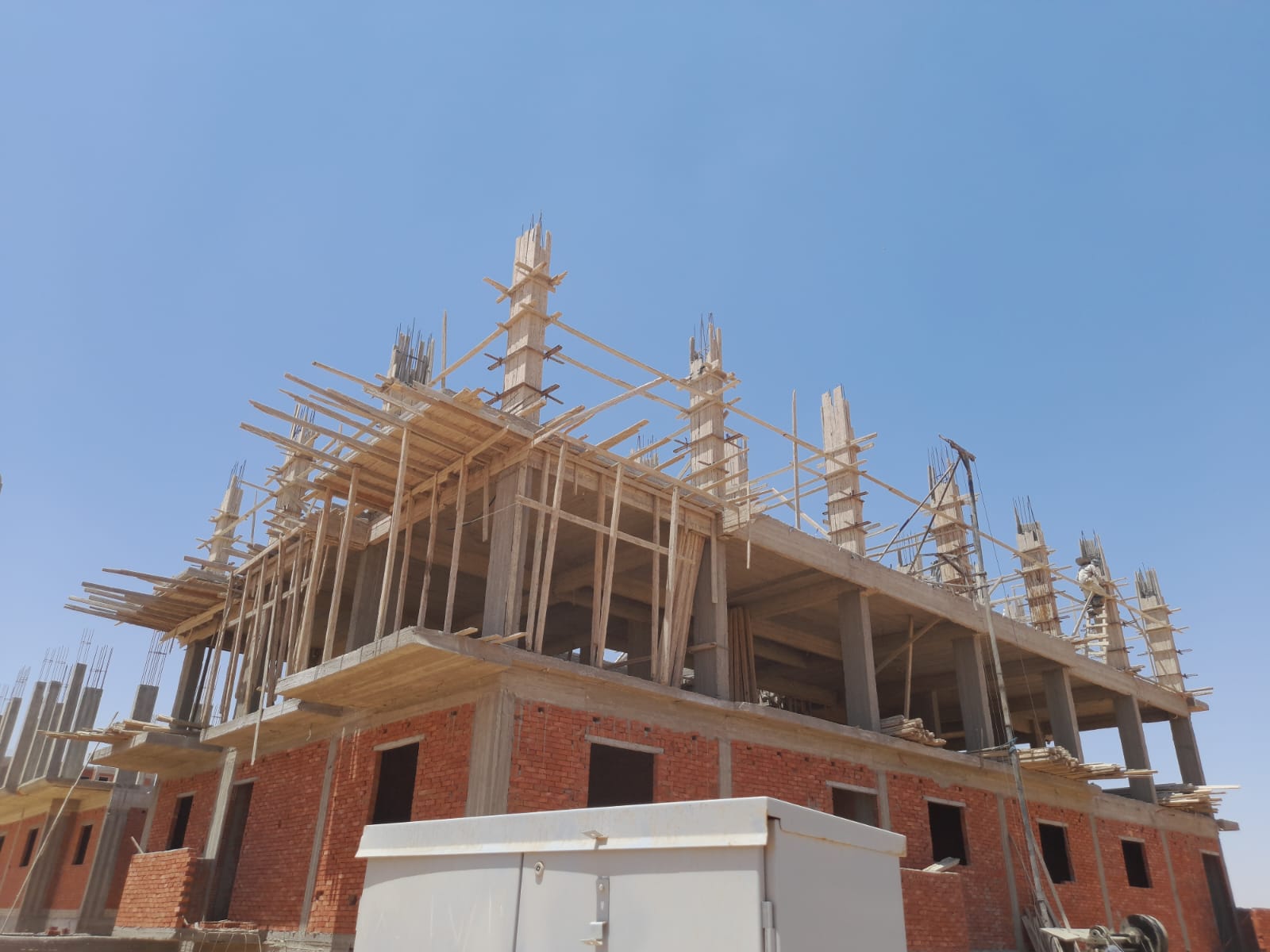 Construction stage Second floor columns