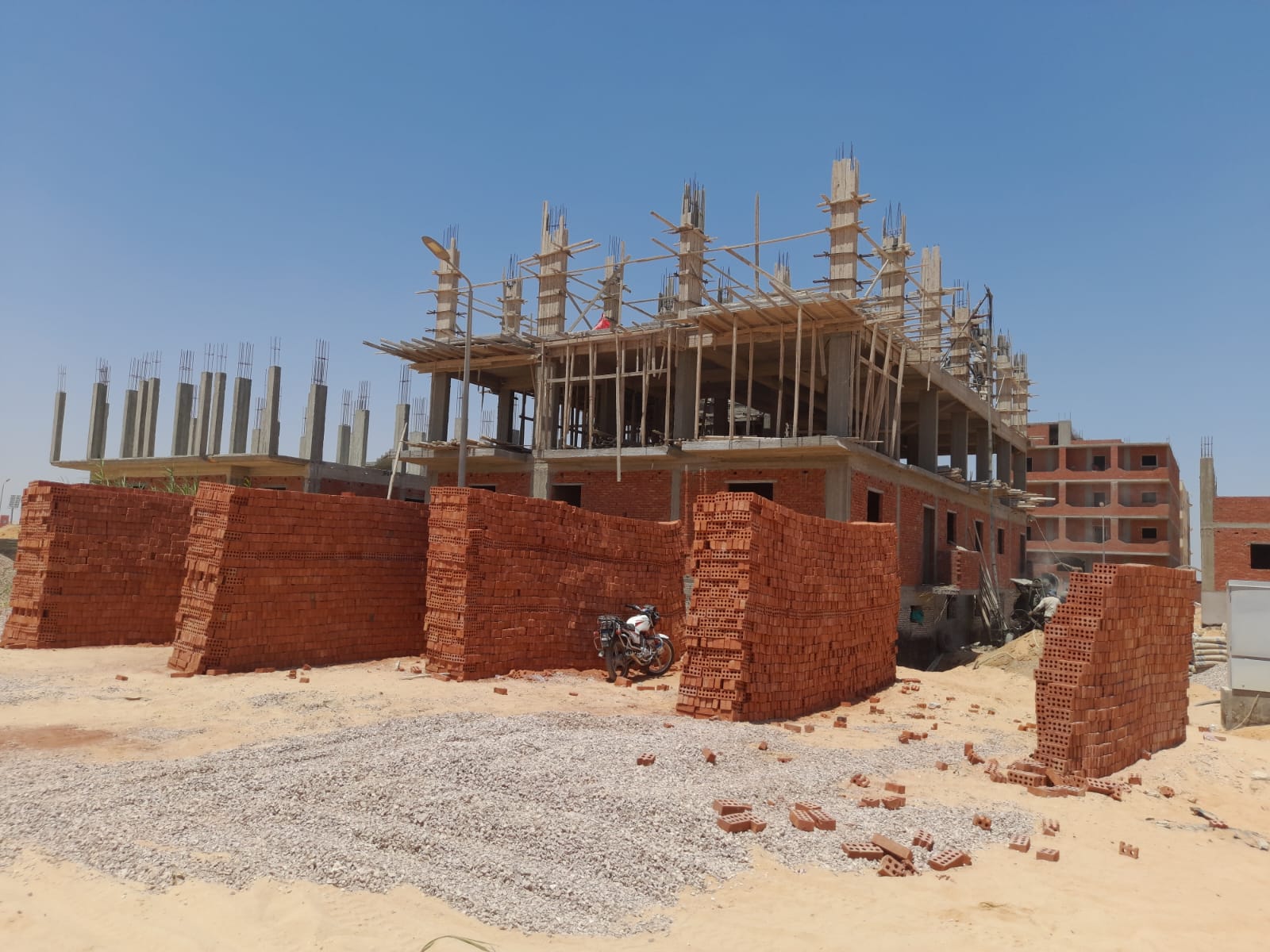 Construction stage Second floor columns