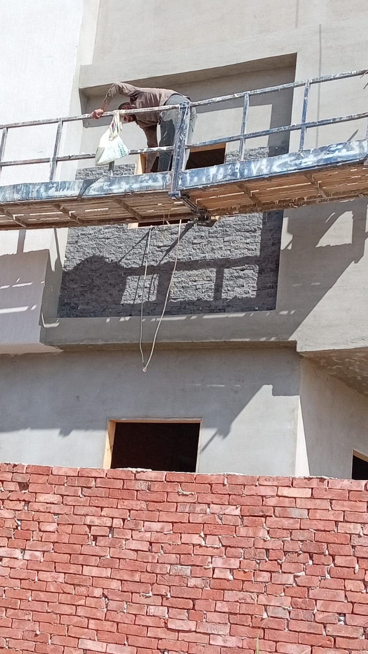 Construction stage Façade finishing completed