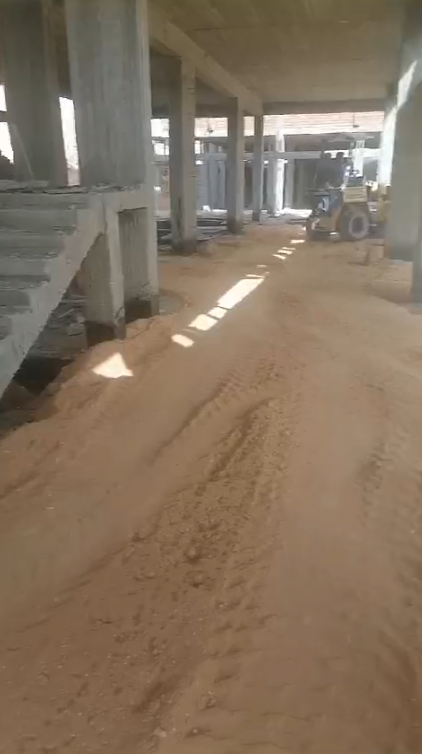 Construction stage Backfilling around foundations