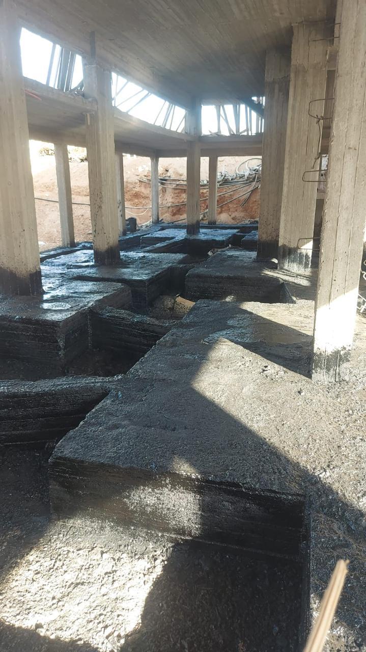 Construction stage Footings insulation