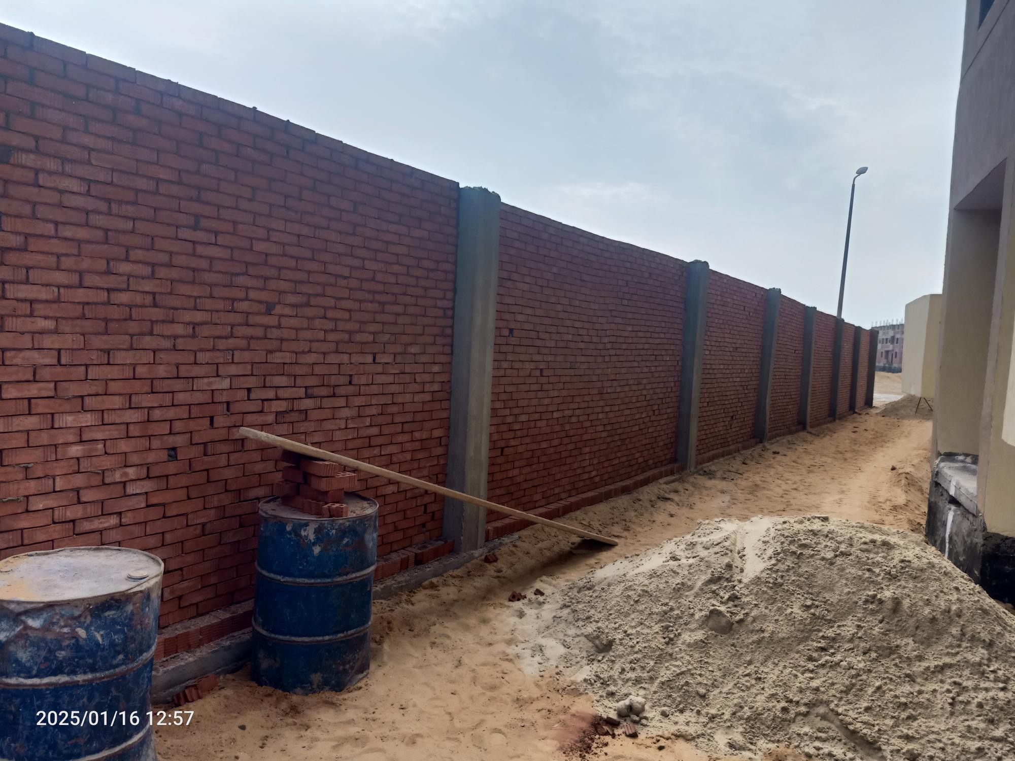 Construction stage Wall Building works