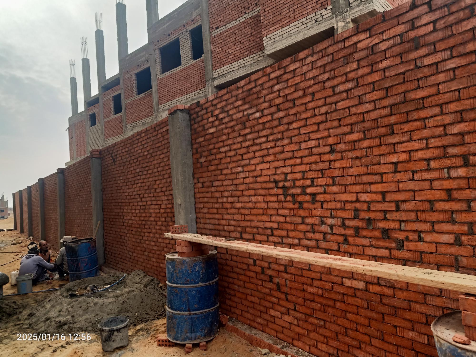 Construction stage Wall Building works