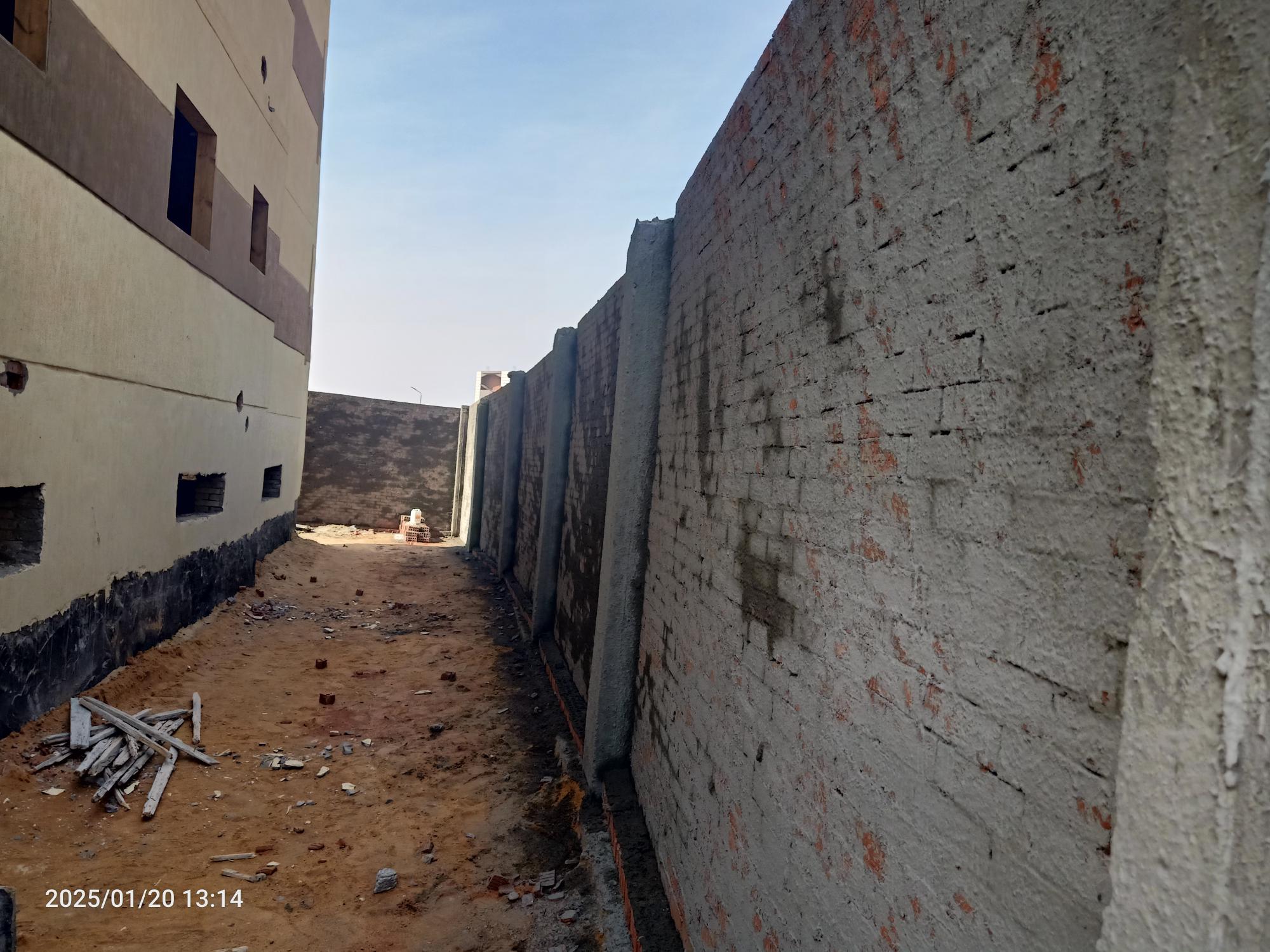 Construction stage Wall Building works