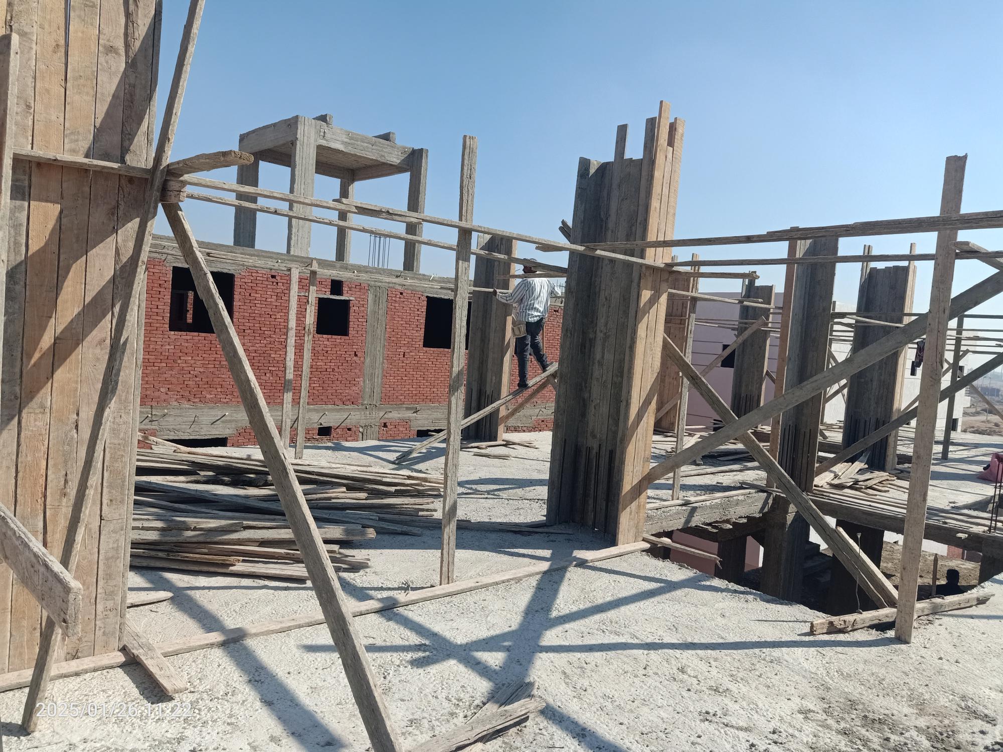 Construction stage Third floor columns