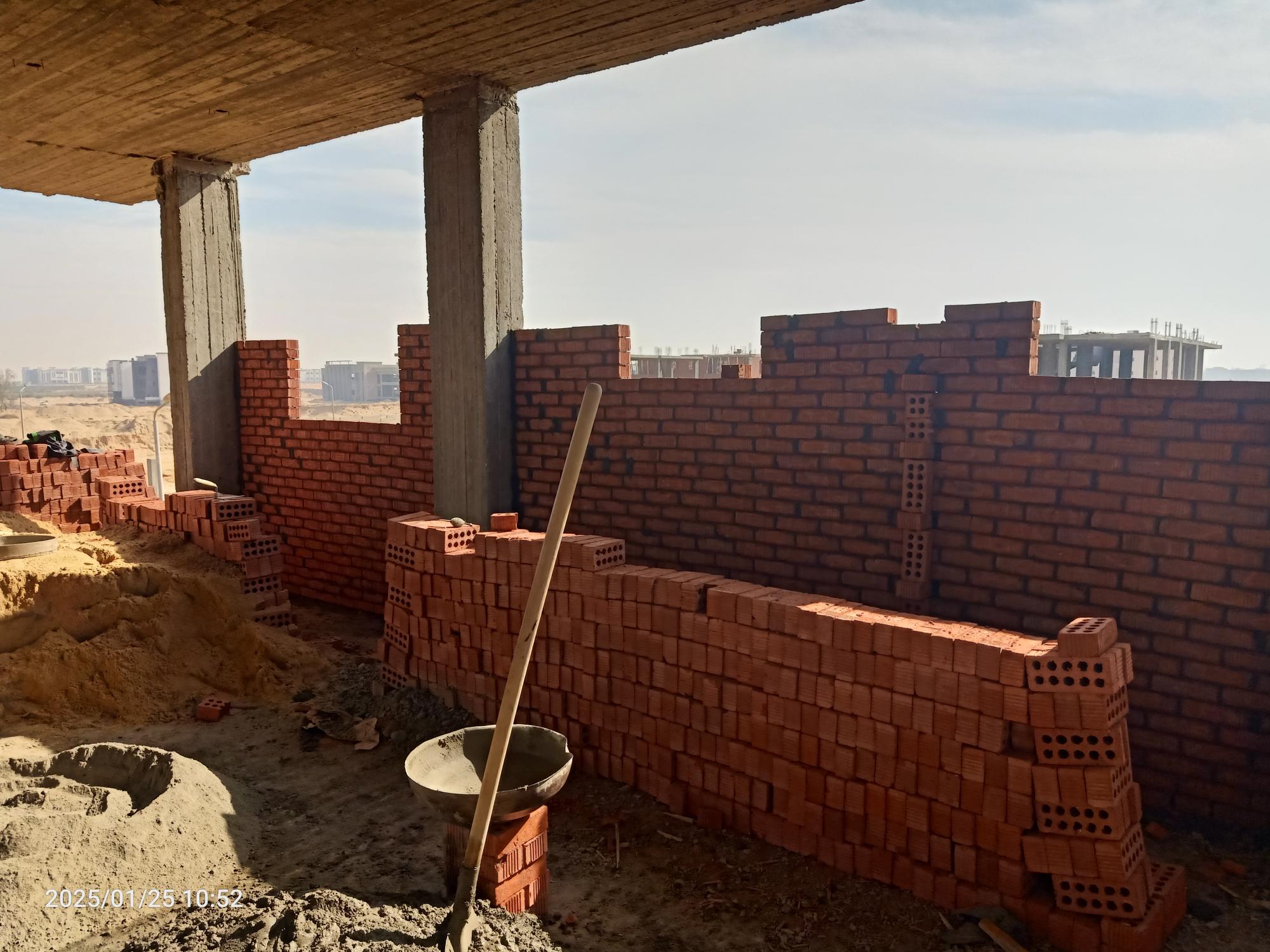 Construction stage Second floor walls