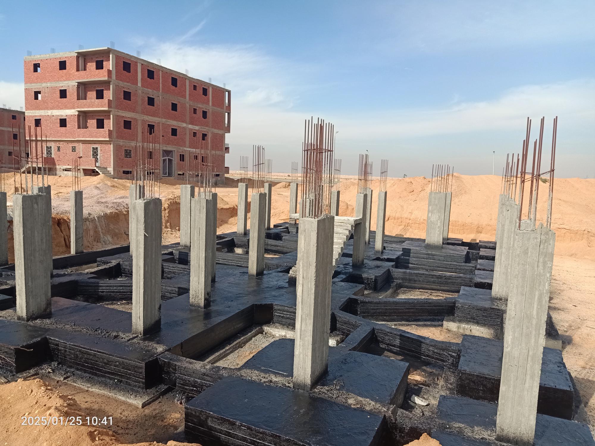 Construction stage Footings insulation