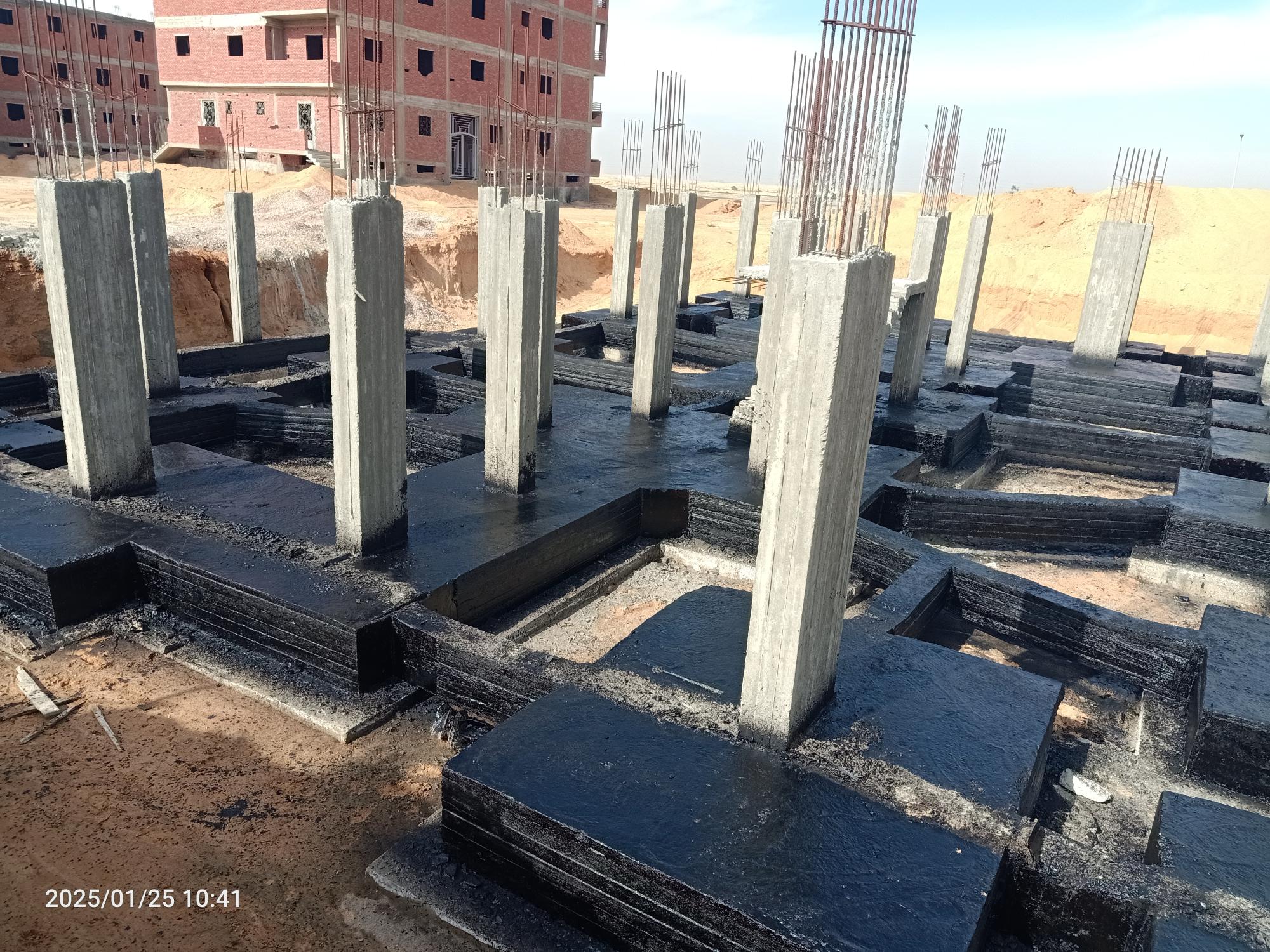Construction stage Footings insulation