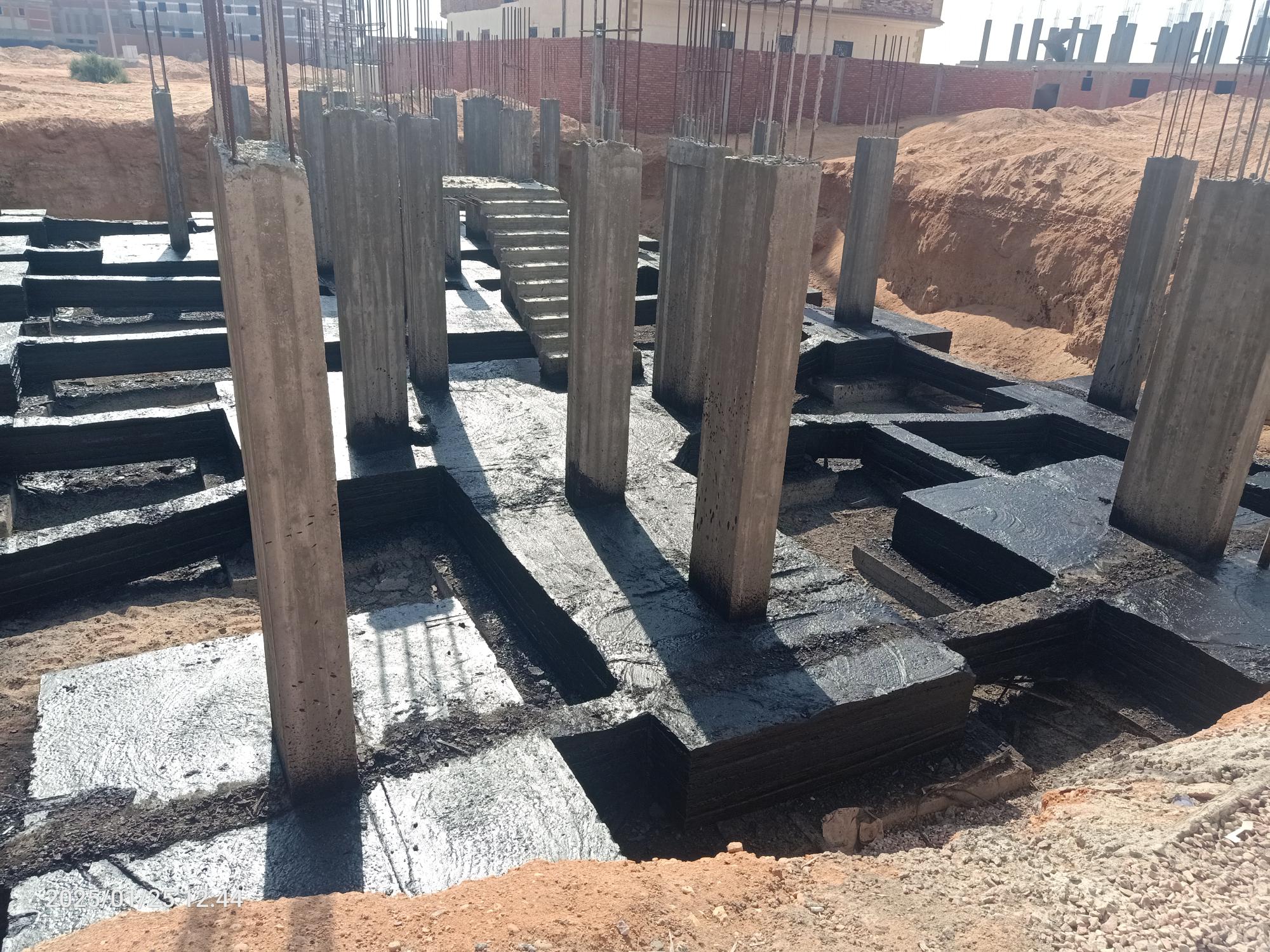 Construction stage Footings insulation