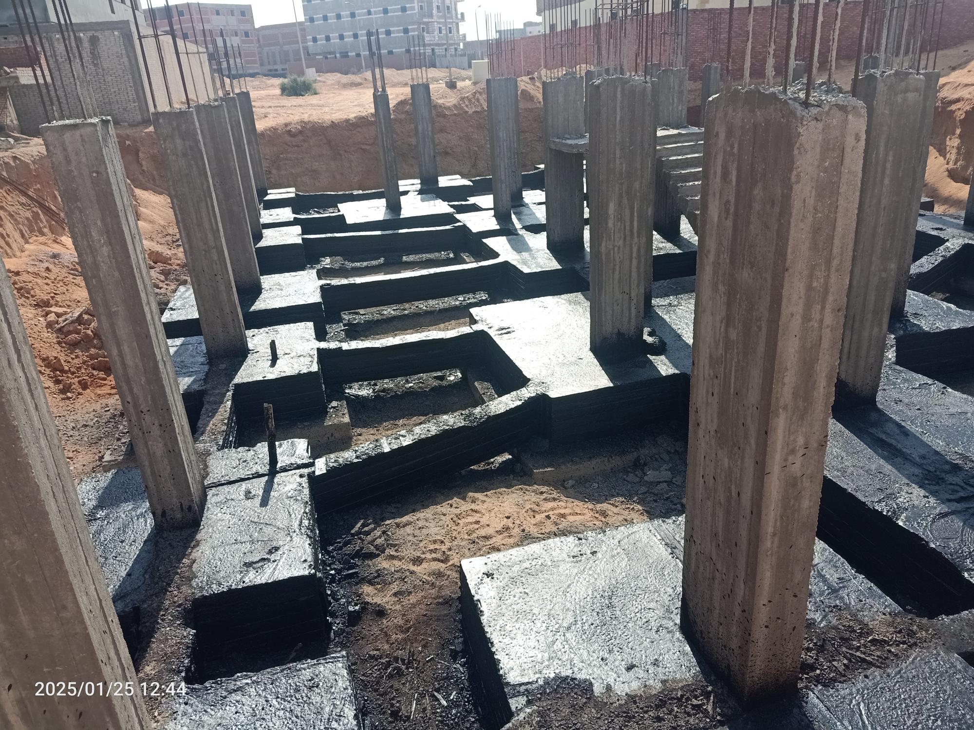 Construction stage Footings insulation