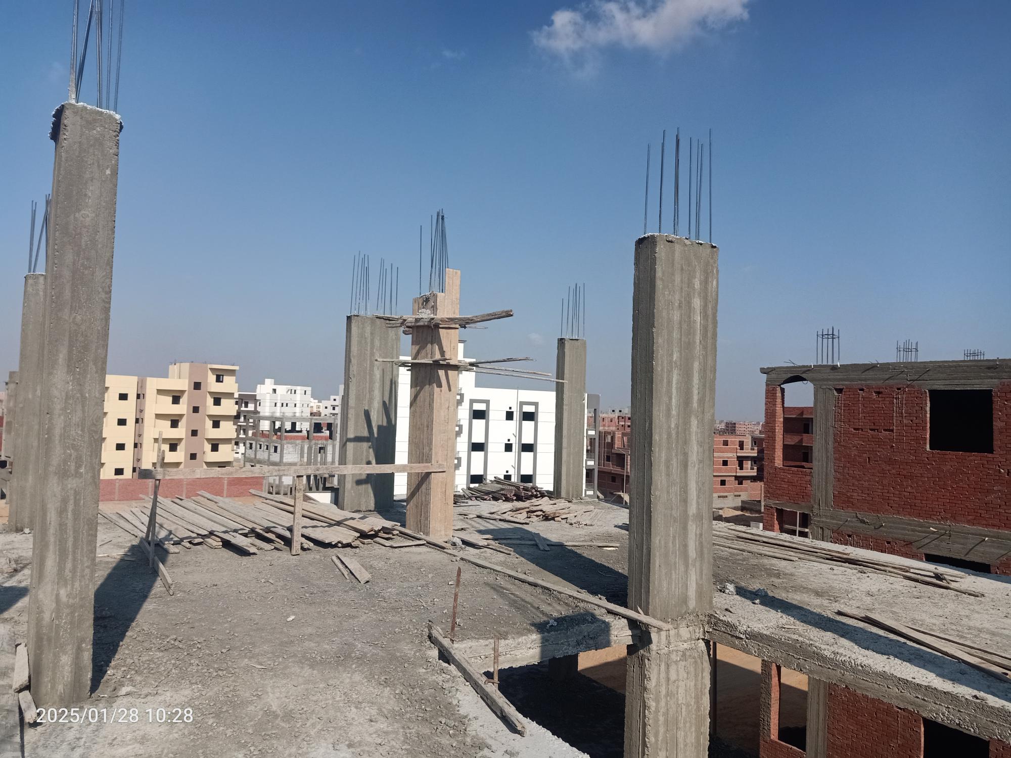 Construction stage Third floor columns
