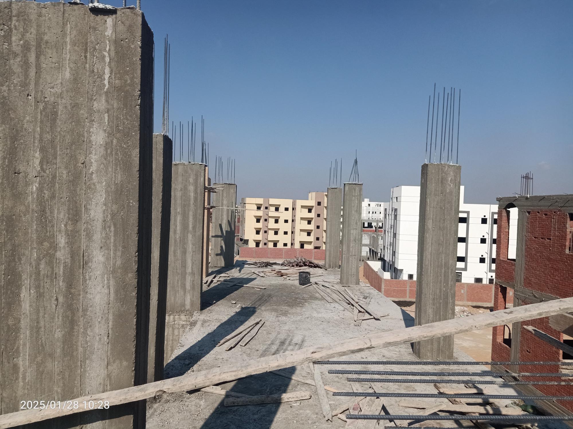 Construction stage Third floor columns