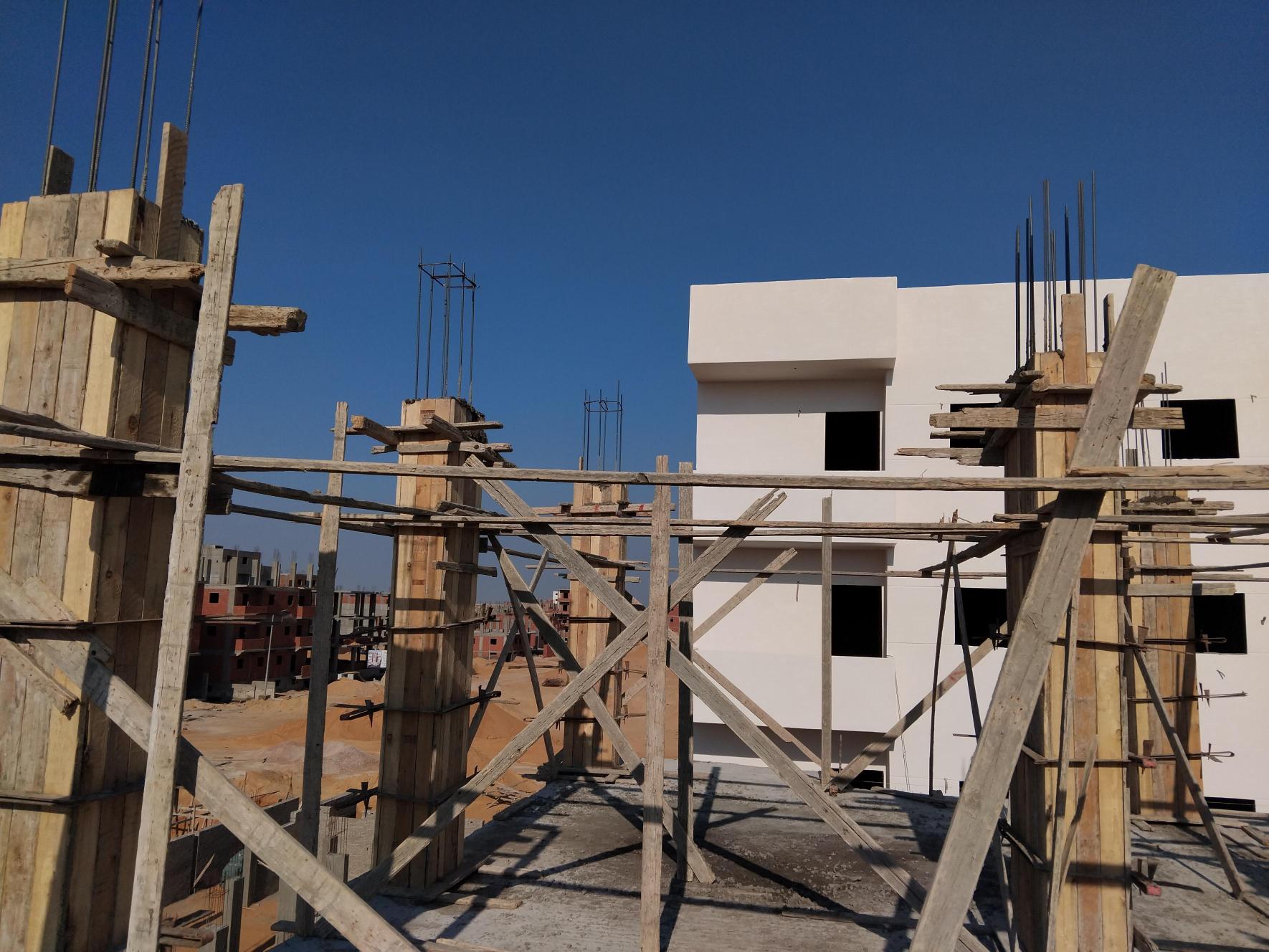 Construction stage Second floor columns