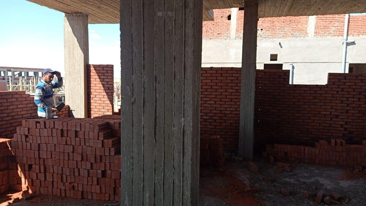 Construction stage Third floor walls