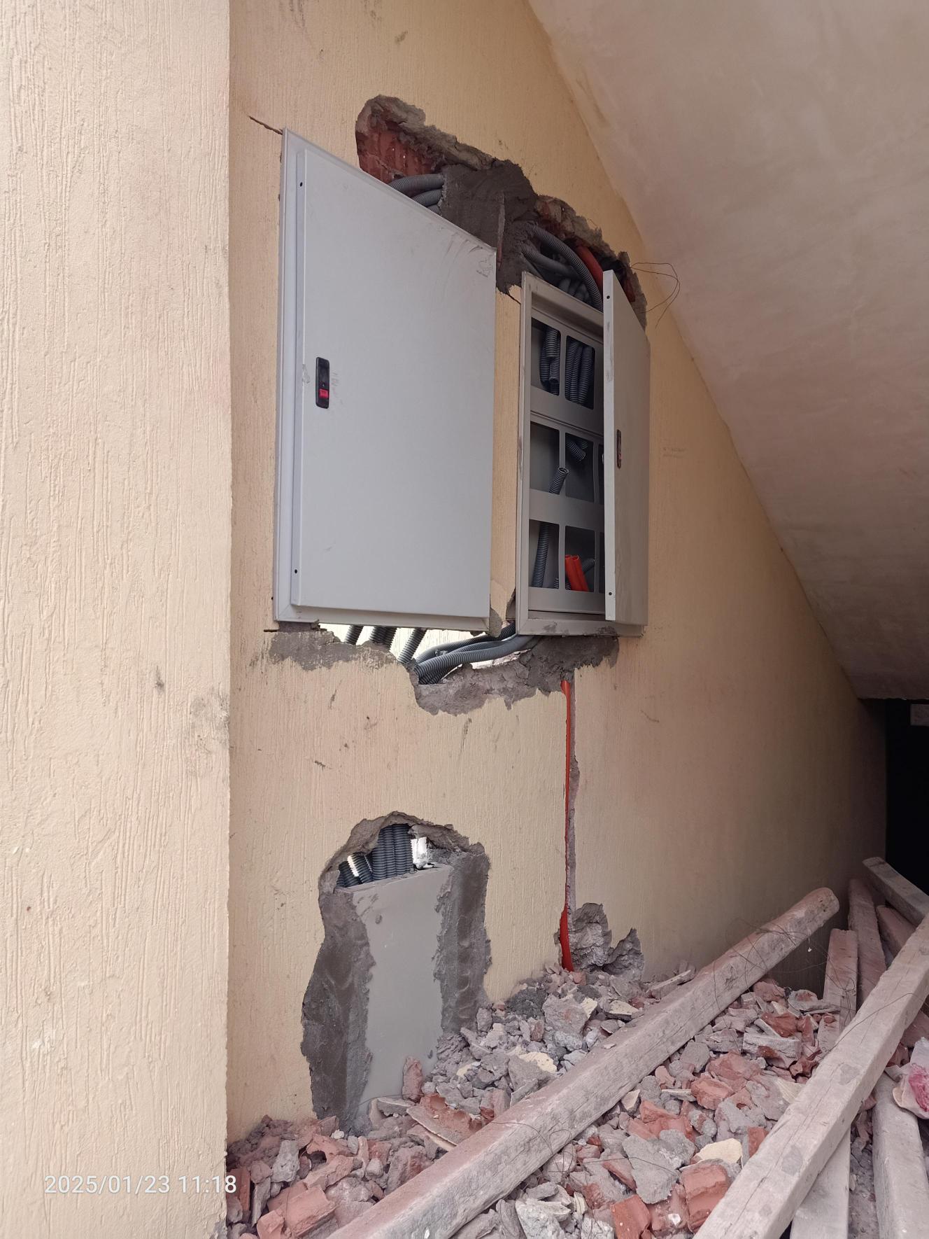 Construction stage Electrical works