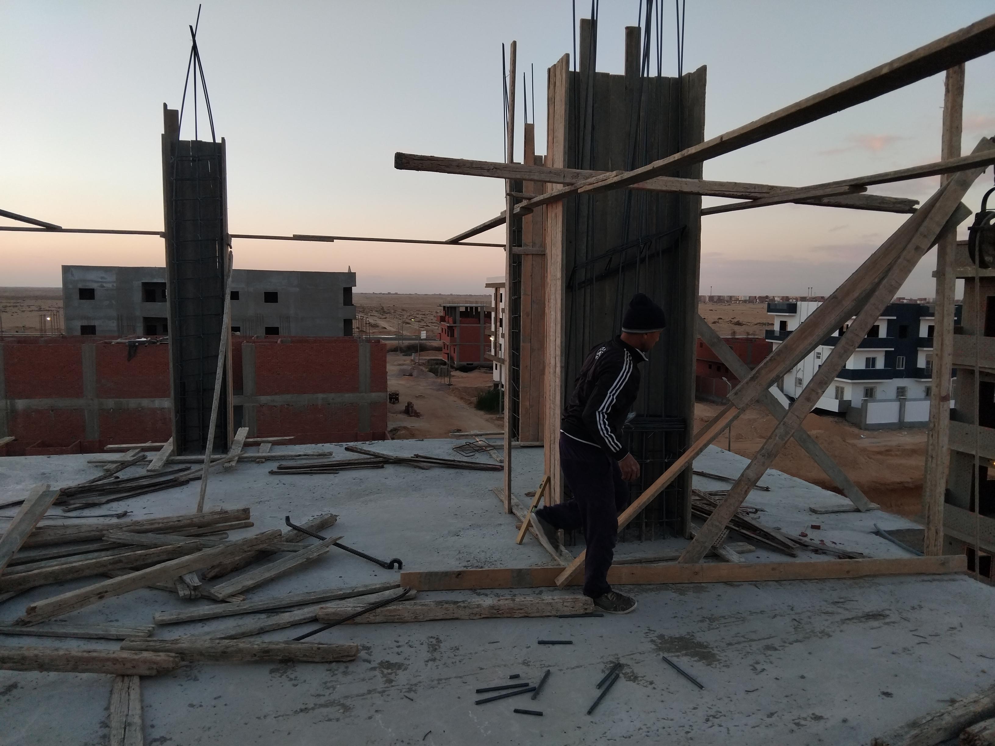 Construction stage Third floor columns