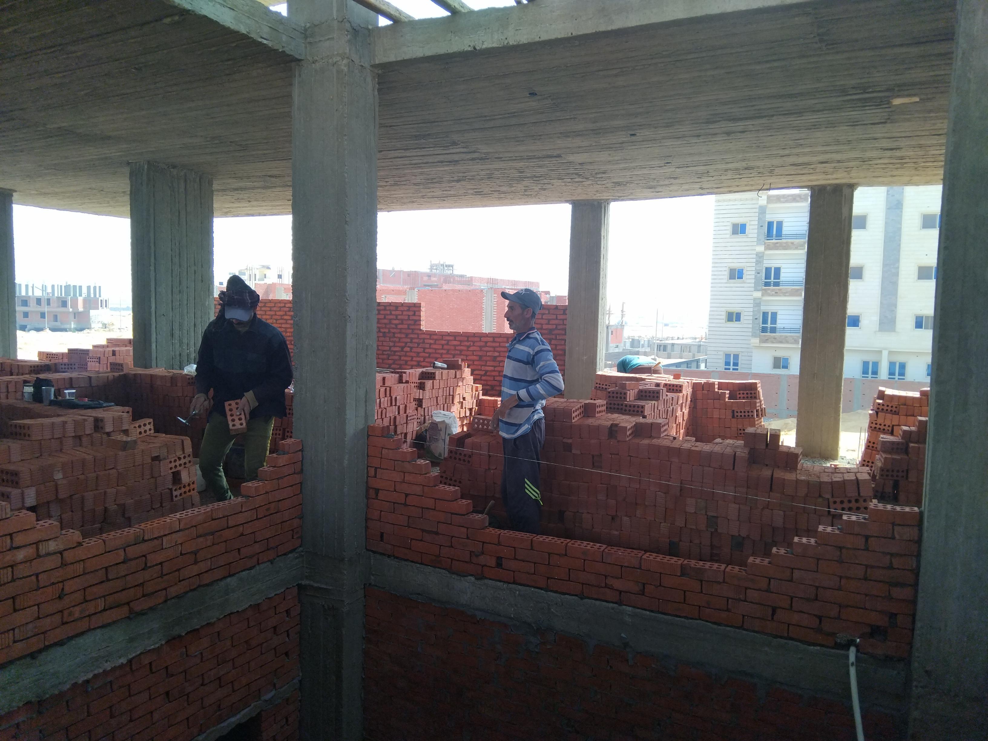 Construction stage Second floor walls
