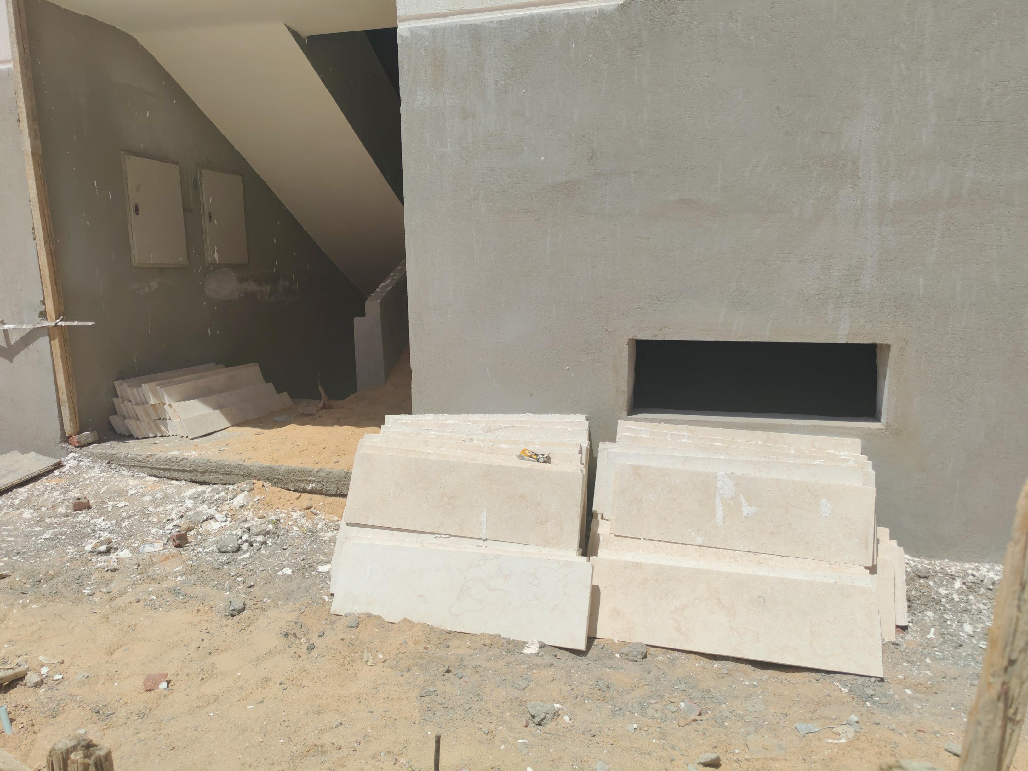 Construction stage Marble works