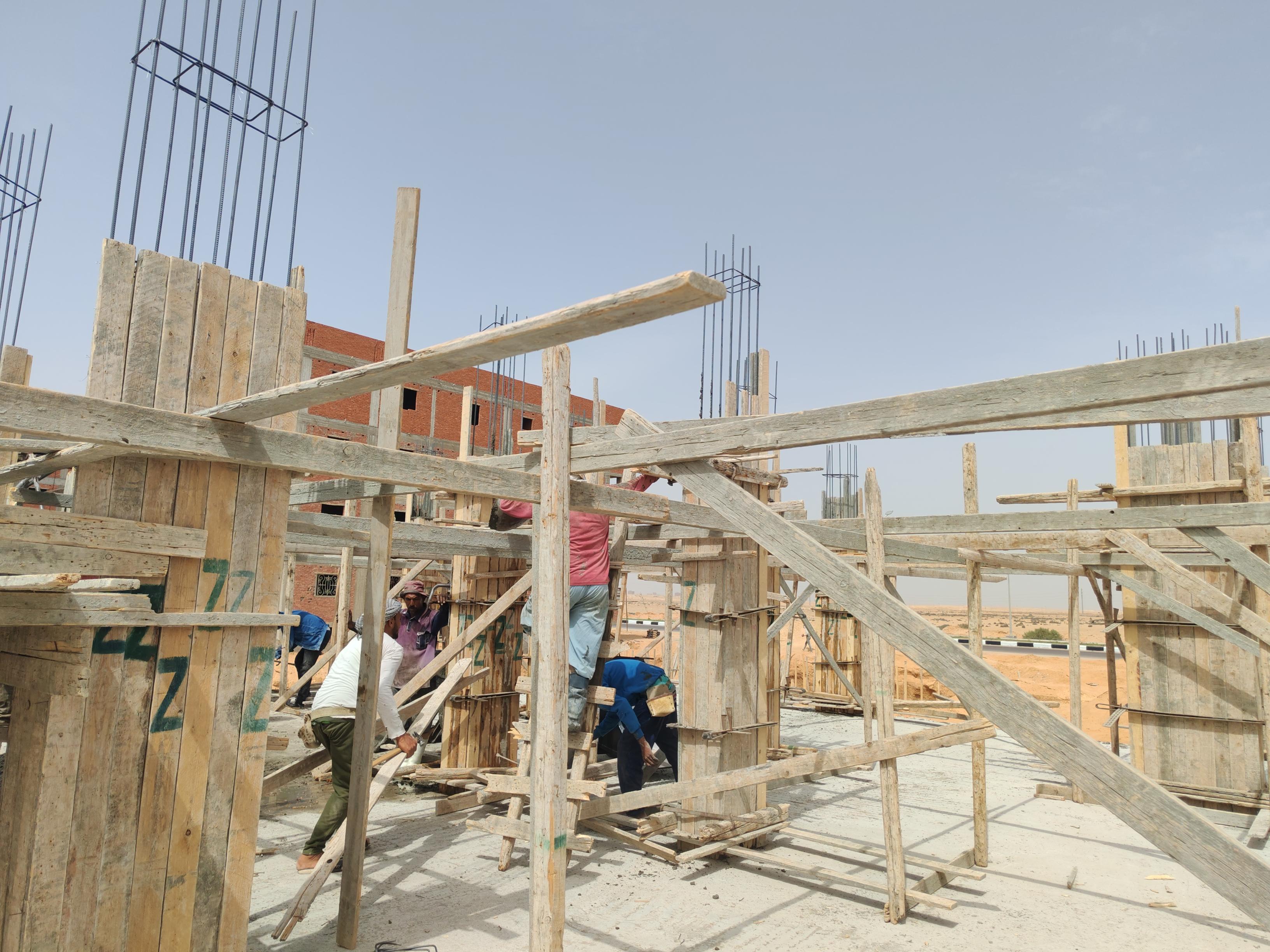 Construction stage Ground floor columns