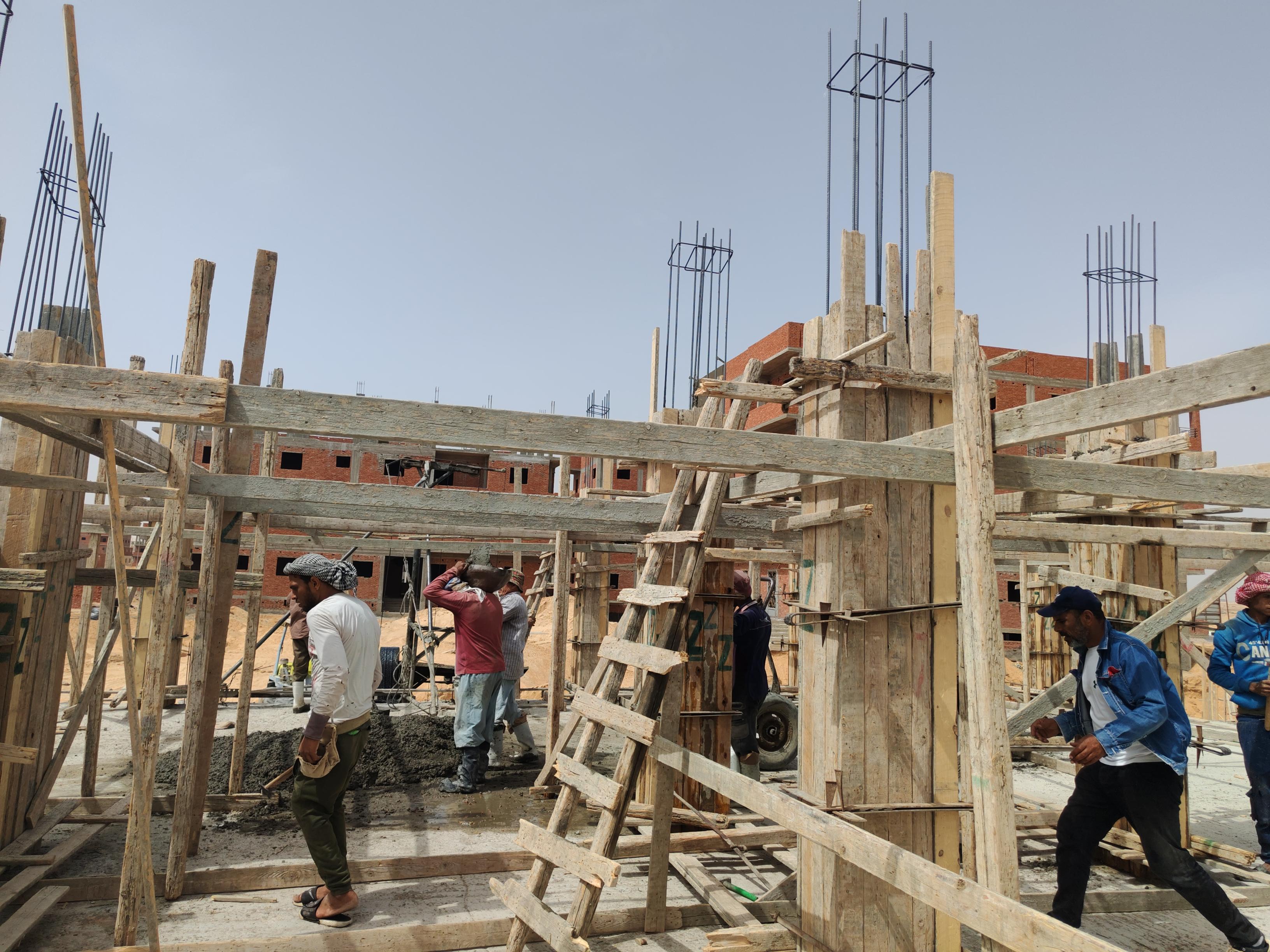 Construction stage Ground floor columns