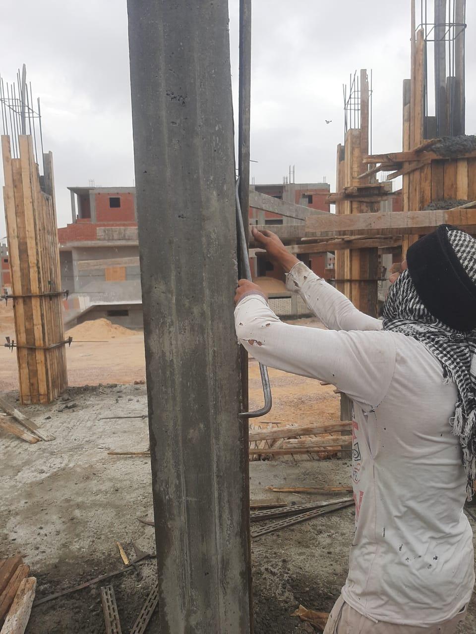 Construction stage Ground floor columns