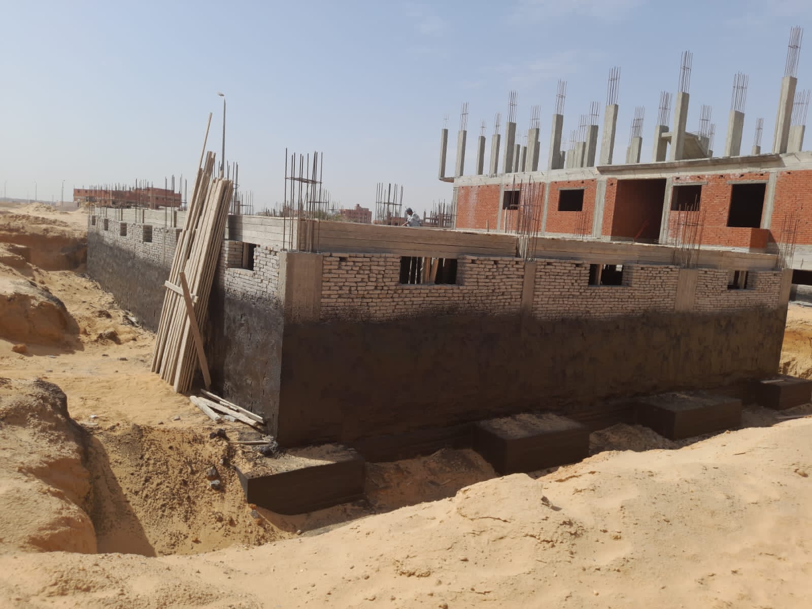 Construction stage Footings insulation
